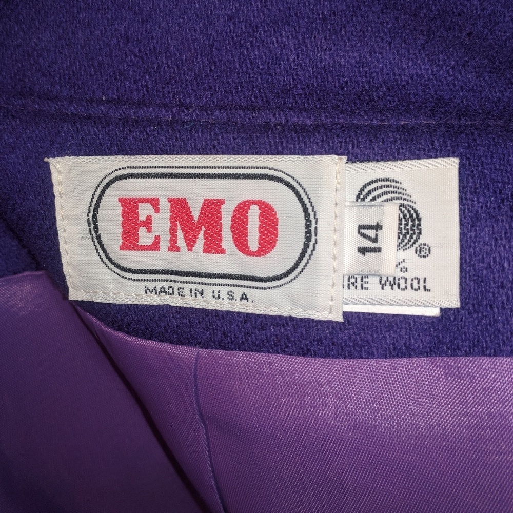 💯% wool vintage purple suit - Picture 6 of 8